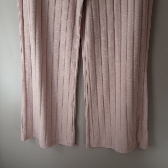 Adyson Parker New Suede Touch Wide Leg Ribbed Pants ElasticTie Waist NWT Size XL - Picture 5 of 16